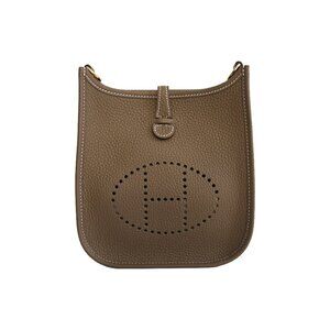 Hermes Evelyne TPM Clemence Palladium Hardware Etoupe